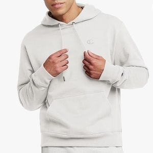 CHAMPION White Hoodie, Powerblend, Fleece Comfortable sweater